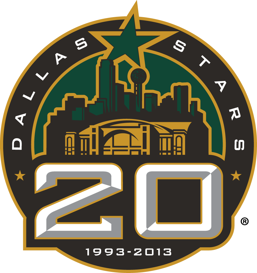 Dallas Stars 2013 Anniversary Logo DIY iron on transfer (heat transfer)
